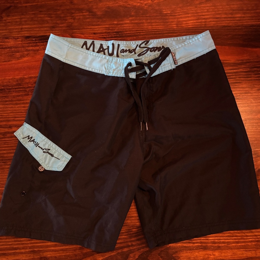 Maui And Sons Board Shorts Swim Trunks SZ 32